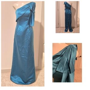 NWT-Elegant Blue One-Shoulder Dress